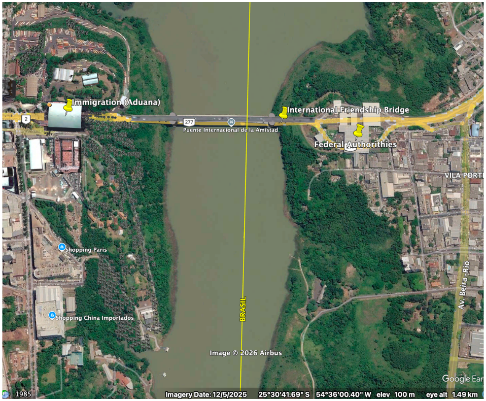 Site Alpha — International Friendship Bridge overview